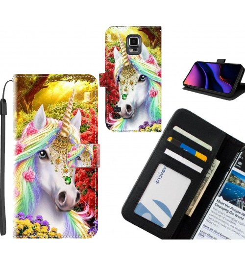 Galaxy S5 case leather wallet case printed ID