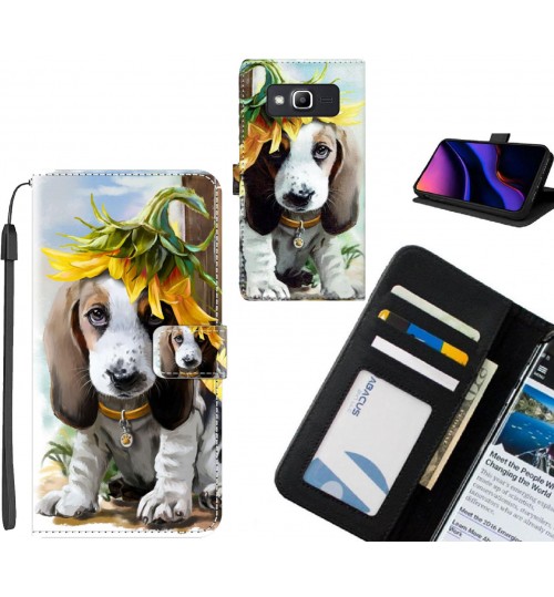 Galaxy J2 Prime case leather wallet case printed ID