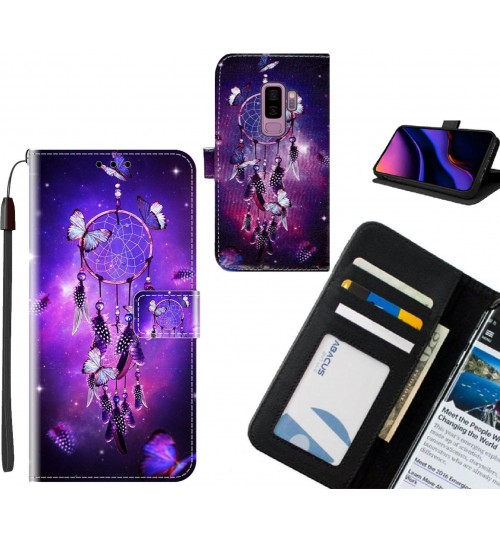 Galaxy S9 PLUS case leather wallet case printed ID