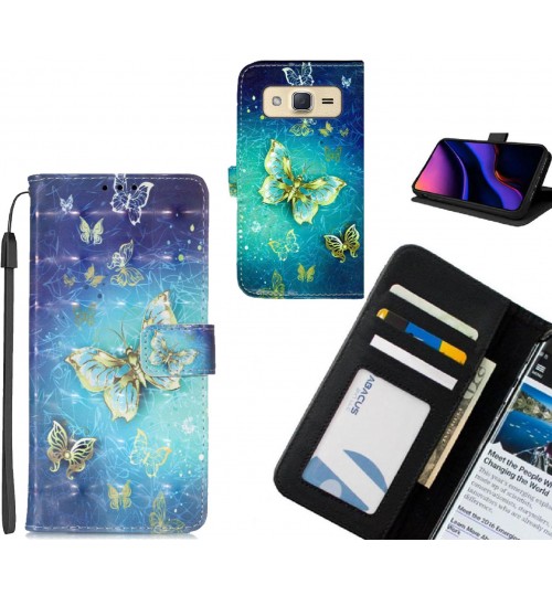 Galaxy J2 case leather wallet case printed ID