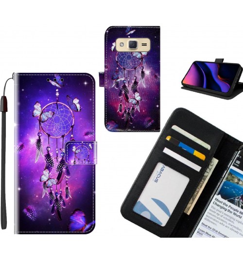 Galaxy J2 case leather wallet case printed ID