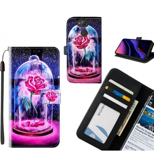 Sony Xperia XA2 case leather wallet case printed ID