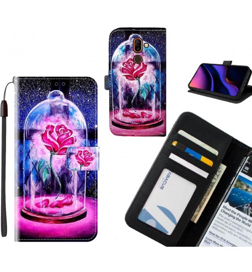 Nokia 7 plus case leather wallet case printed ID