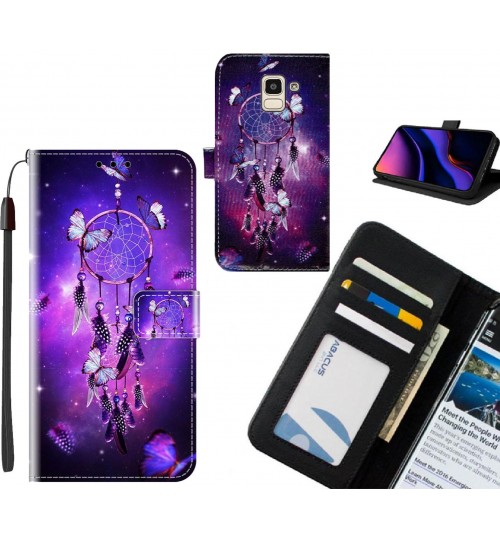 Galaxy J6 case leather wallet case printed ID