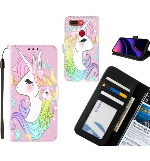 Oppo R15 Pro case leather wallet case printed ID