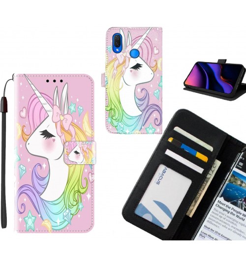 Huawei Nova 3I case leather wallet case printed ID