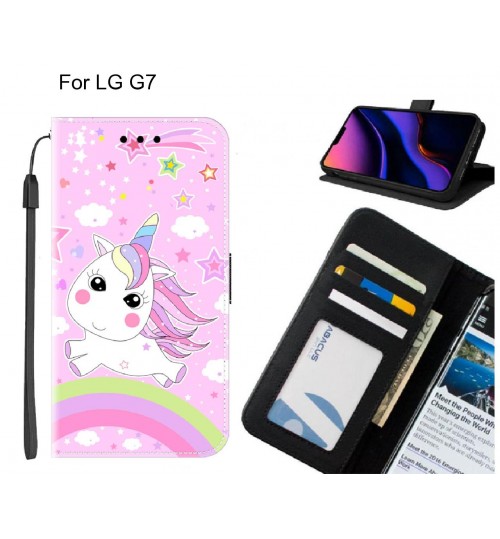 LG G7 case leather wallet case printed ID