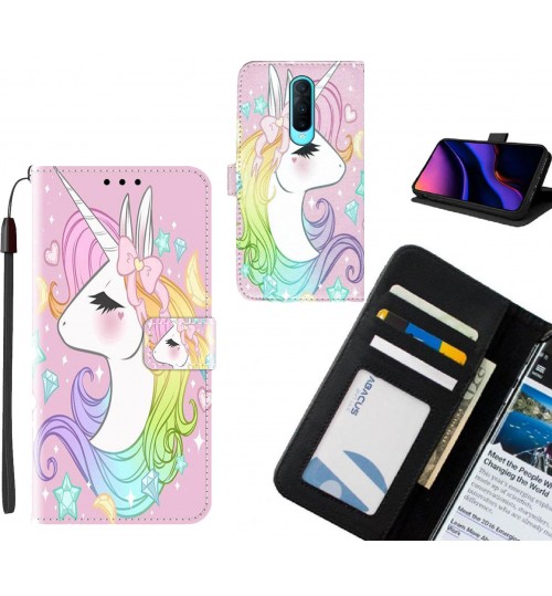 Oppo R17 Pro case leather wallet case printed ID