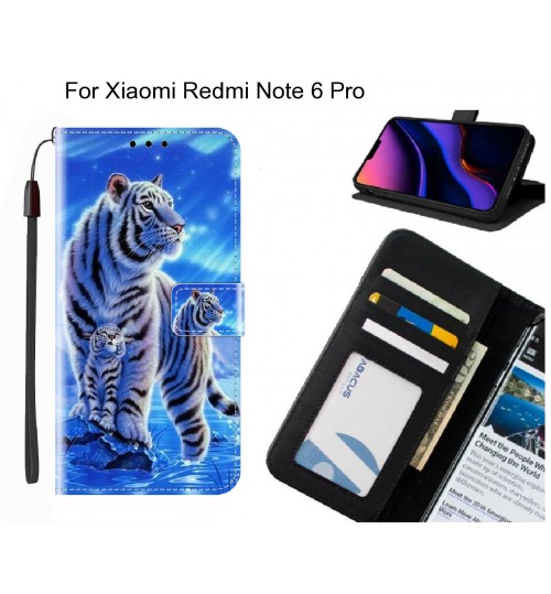 Xiaomi Redmi Note 6 Pro case leather wallet case printed ID