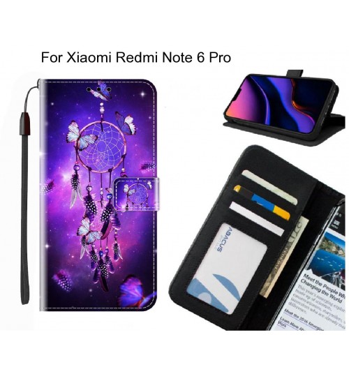 Xiaomi Redmi Note 6 Pro case leather wallet case printed ID