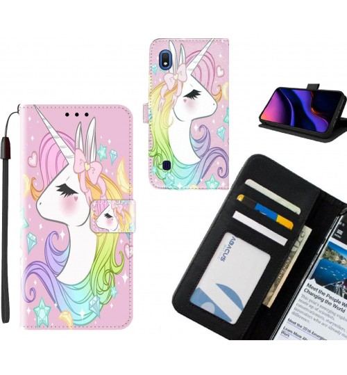 Samsung Galaxy A10 case leather wallet case printed ID