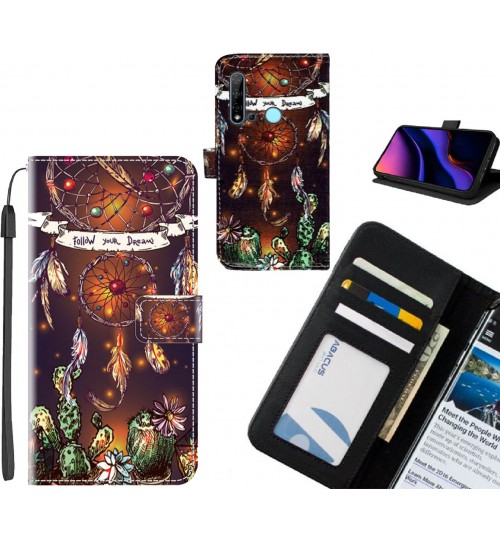 Huawei nova 5i case leather wallet case printed ID