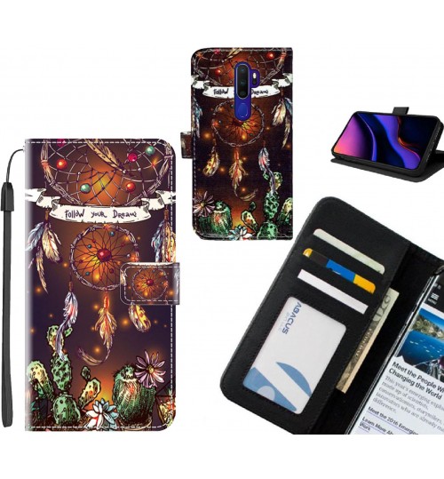 Oppo A9 2020 case leather wallet case printed ID