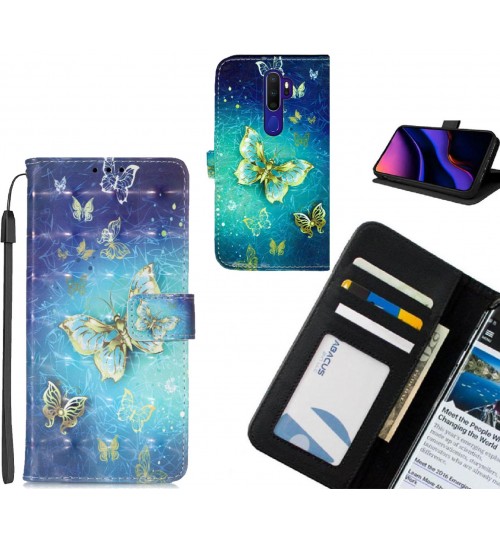 Oppo A9 2020 case leather wallet case printed ID