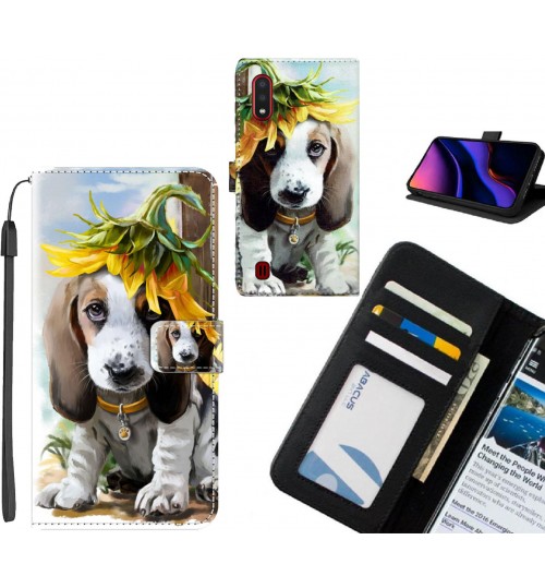 Samsung Galaxy A01 case leather wallet case printed ID