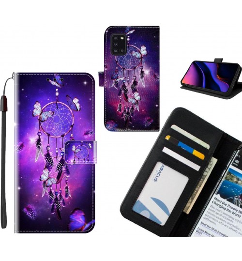 Samsung Galaxy A31 case leather wallet case printed ID