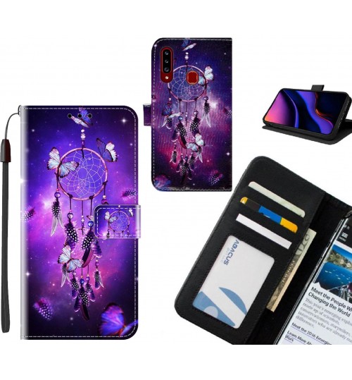 Samsung Galaxy A20s case leather wallet case printed ID