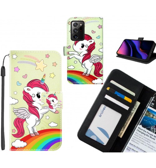 Galaxy Note 20 Ultra case leather wallet case printed ID