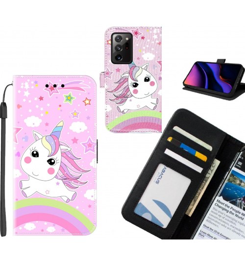 Galaxy Note 20 Ultra case leather wallet case printed ID