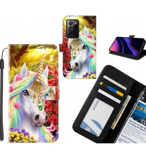 Galaxy Note 20 Ultra case leather wallet case printed ID