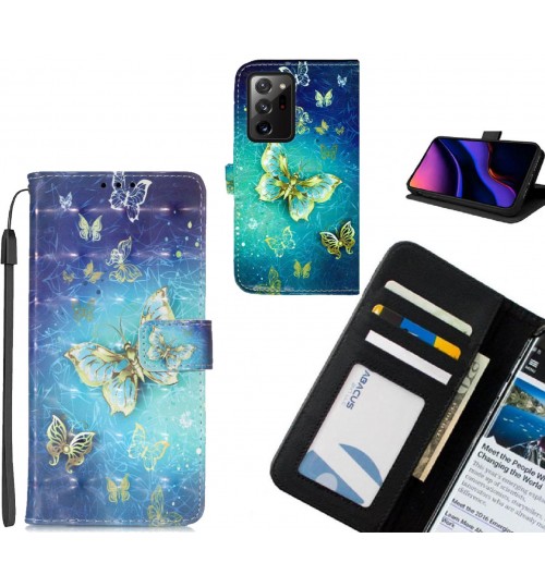 Galaxy Note 20 Ultra case leather wallet case printed ID