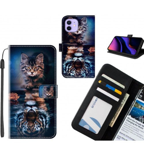 iPhone 12 case leather wallet case printed ID