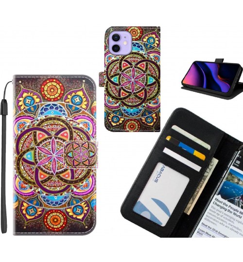 iPhone 12 Mini case leather wallet case printed ID