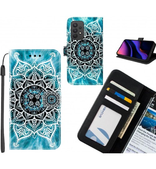 Samsung Galaxy A32 4G case leather wallet case printed ID