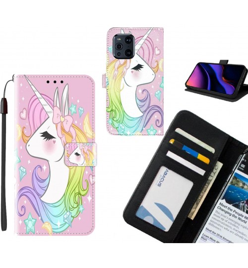 Oppo Find X3 Pro case leather wallet case printed ID