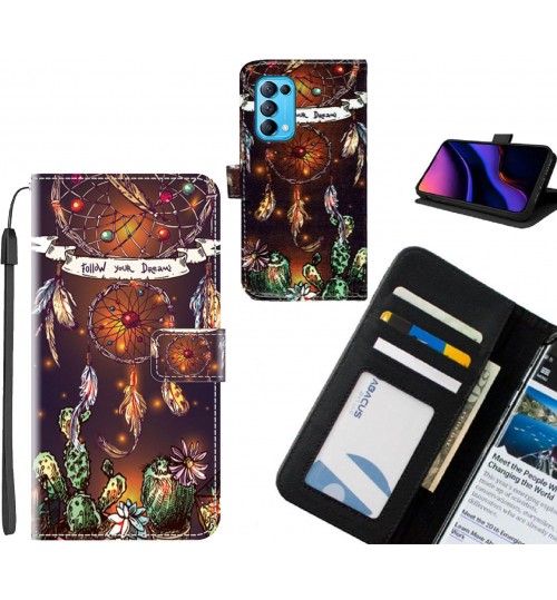 Oppo Find X3 Lite case leather wallet case printed ID