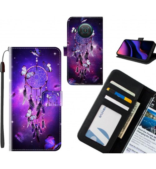 Nokia X10 5G case leather wallet case printed ID