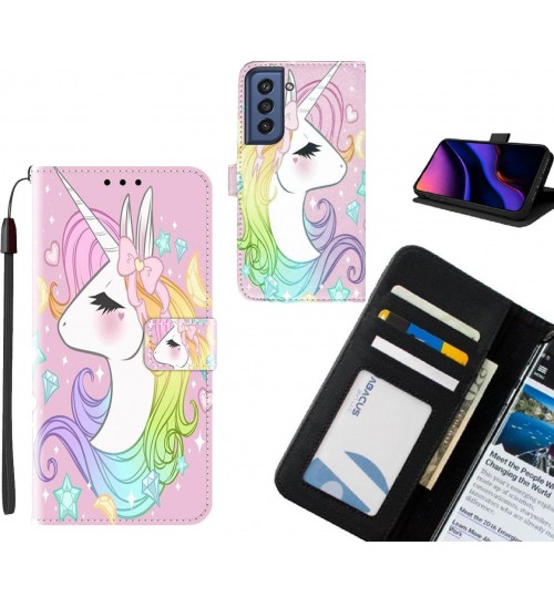 Samsung S21 FE 5G case leather wallet case printed ID