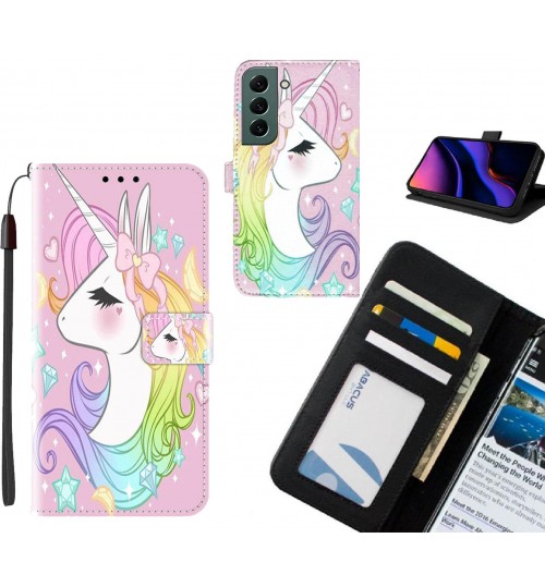 Samsung Galaxy S22 case leather wallet case printed ID