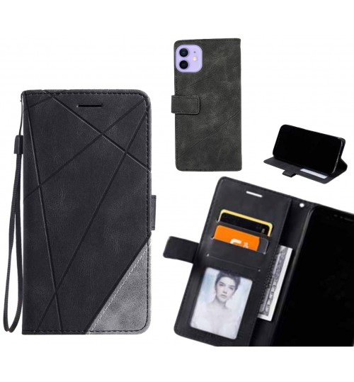 iPhone 12 Case Wallet Premium Denim Leather Cover