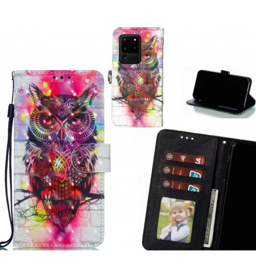 Galaxy S20 Ultra Case Leather Wallet Case 3D Pattern Printed