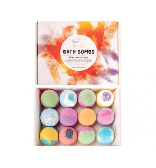 12pcs Bath Bomb Set 1200g