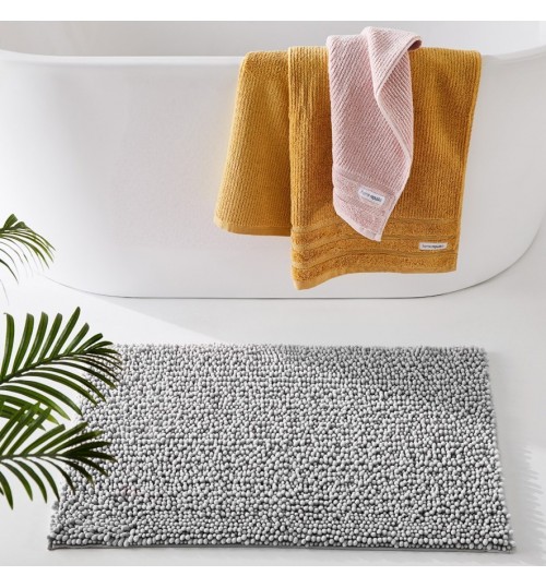Non slip Microfiber Absorbent Chenille Bath Bathroom Floor Mat Shower Rug