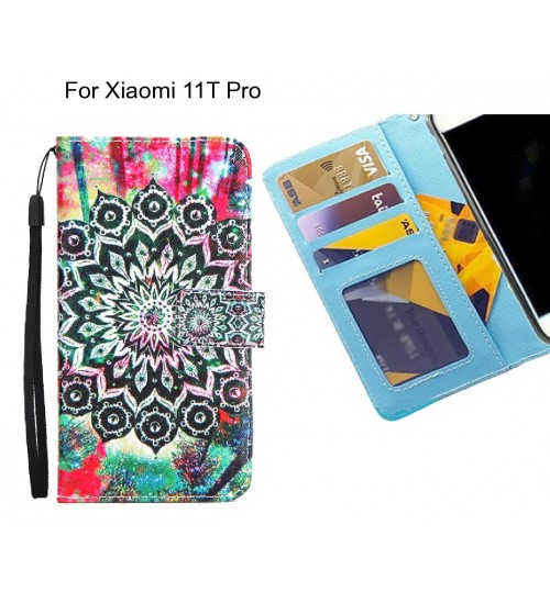 Xiaomi 11T Pro case 3 card leather wallet case printed ID