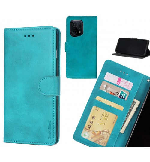 OPPO Find X5 case executive leather wallet case