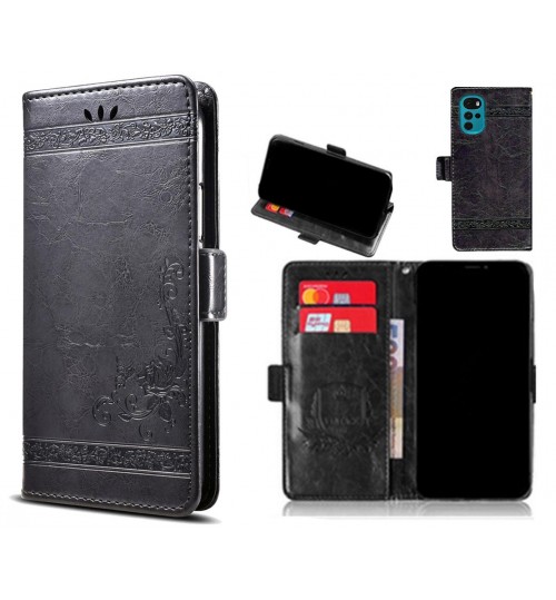 MOTO G22 Case retro leather wallet case