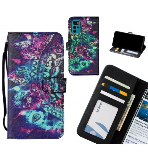 MOTO G22 case leather wallet case printed ID