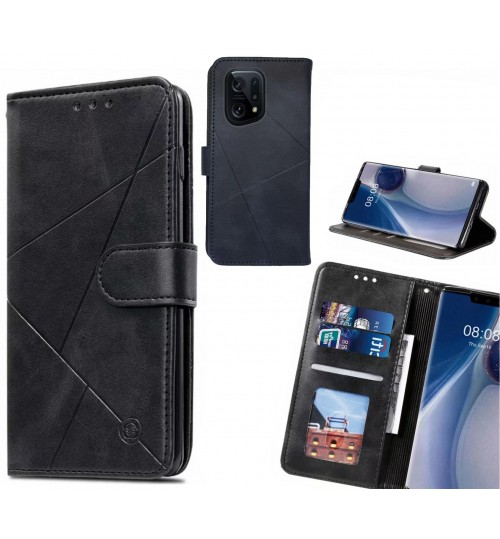 OPPO Find X5 Case Fine Leather Wallet Case