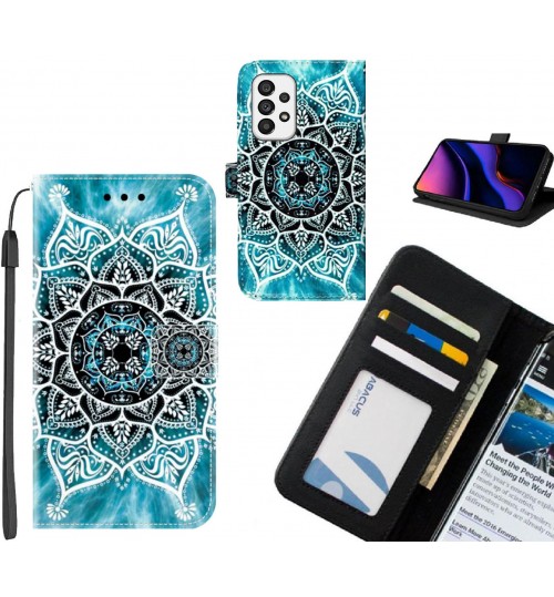 Samsung Galaxy A73 5G case leather wallet case printed ID