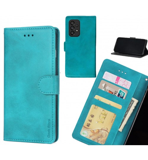Samsung Galaxy A53 5g Case Executive Leather Wallet Case - Green