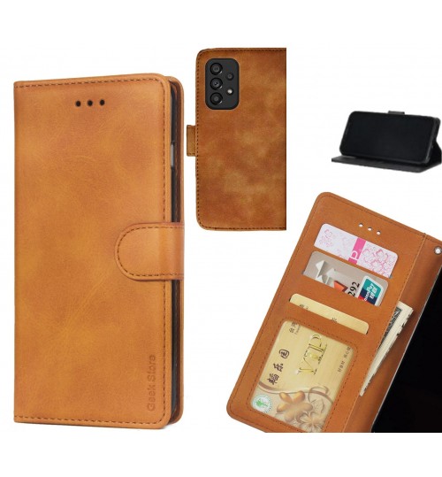 Samsung Galaxy A53 5g Case Executive Leather Wallet Case - Light Brown