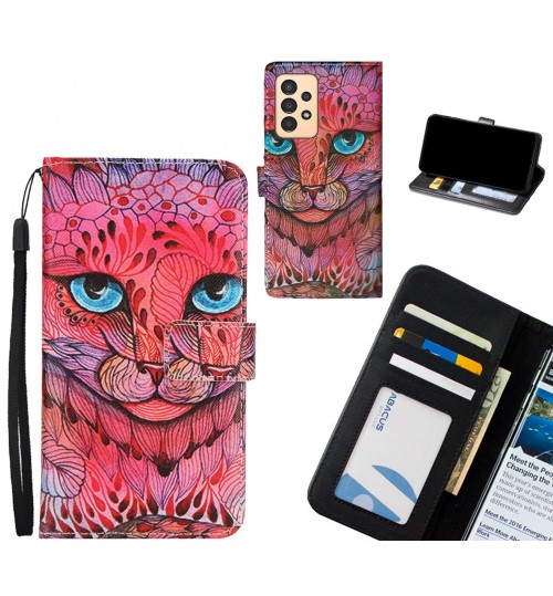 Samsung Galaxy A13 case 3 card leather wallet case printed ID