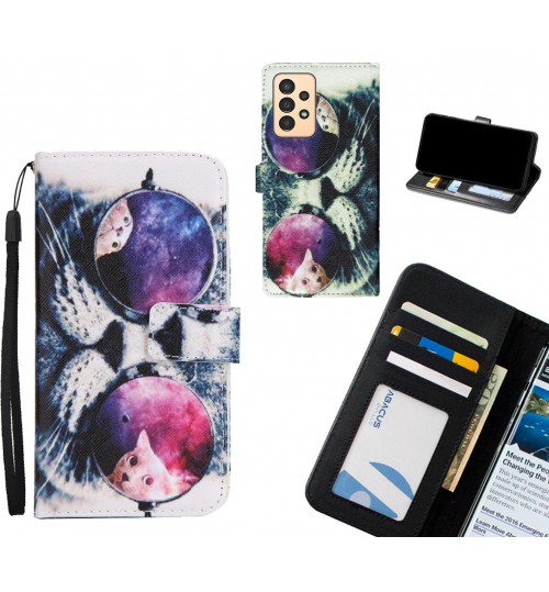 Samsung Galaxy A13 case 3 card leather wallet case printed ID