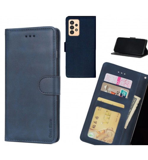 Samsung Galaxy A13 Case Executive Leather Wallet Case - Blue