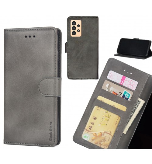 Samsung Galaxy A13 Case Executive Leather Wallet Case - Grey