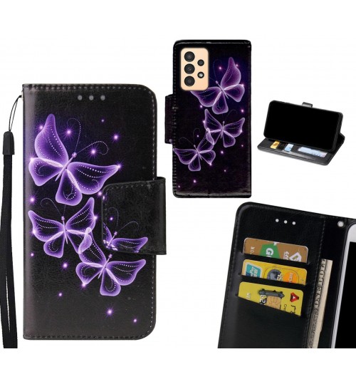 Samsung Galaxy A13 Case wallet fine leather case printed